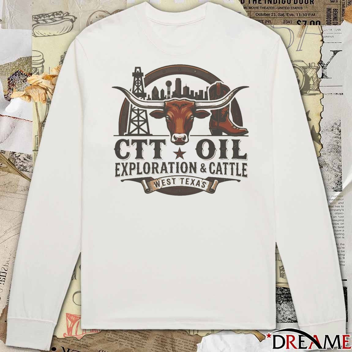 CTT Oil Exploration and Cattle West Texas t-shirt
