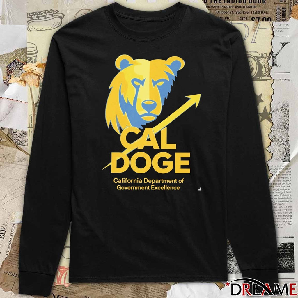 Cal Doge California Department of Government Efficiency t-shirt