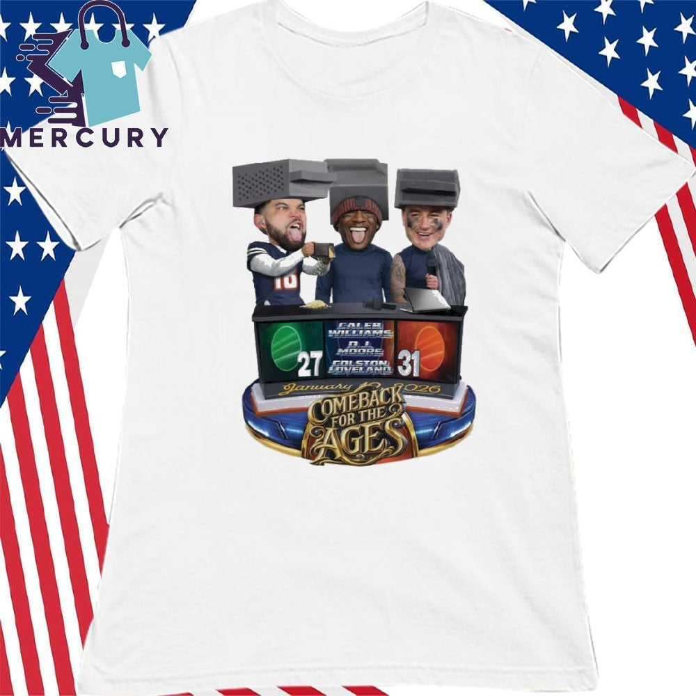 Caleb Williams Colston Loveland DJ Moore Comeback For The Ages Shirt