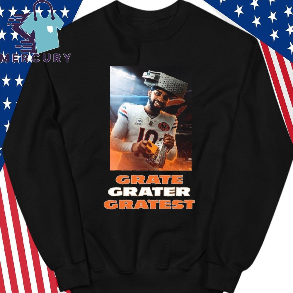 Caleb Williams Grate Chese Grater Gratest Chicago Bear Shirt