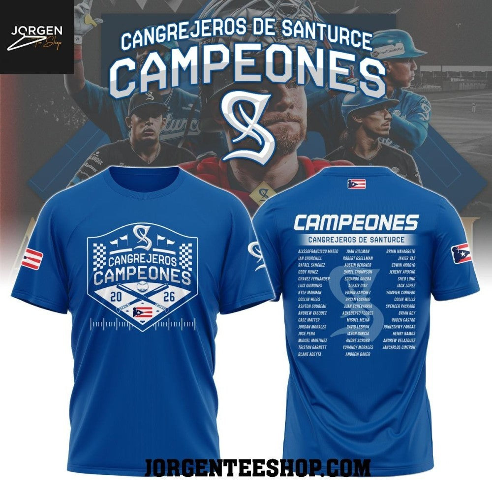 Cangrejeros De Santurce Campeon De La LBPRC 2026 Shirt