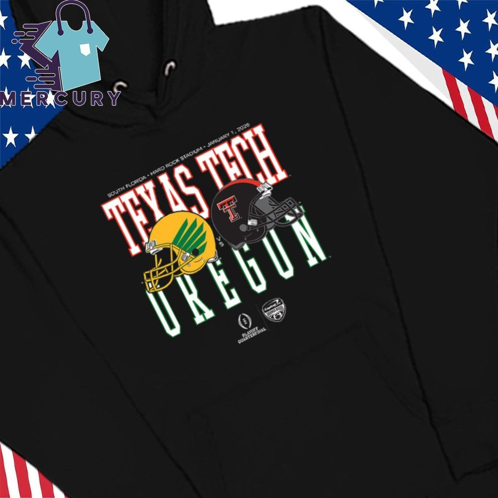 Capital One Orange Bowl 2026 Oregon vs Texas Tech Helmet Matchup Shirt