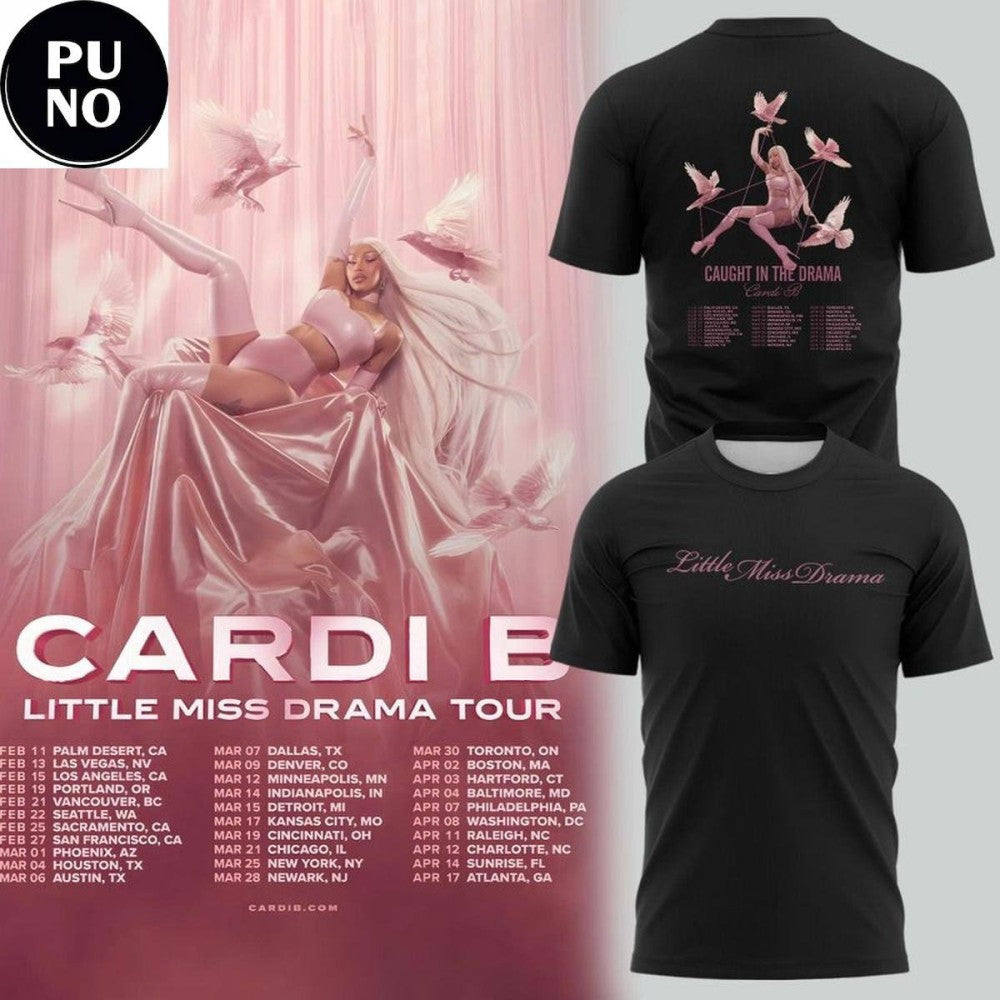 Cardi B Little Miss Drama Tour 2026 Shirt