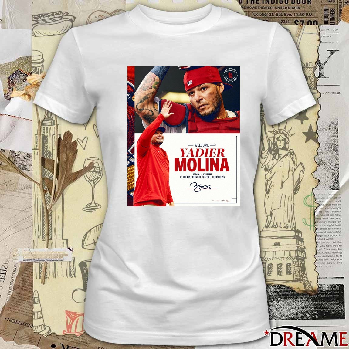 Cardinals Welcome Yadier Molina Special Assistant to the President of Baseball Operations Signature Poster t-shirt