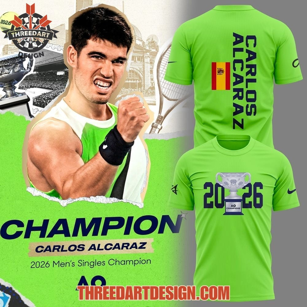 Carlos Alcaraz 2026 Australina Open Champions Shirt