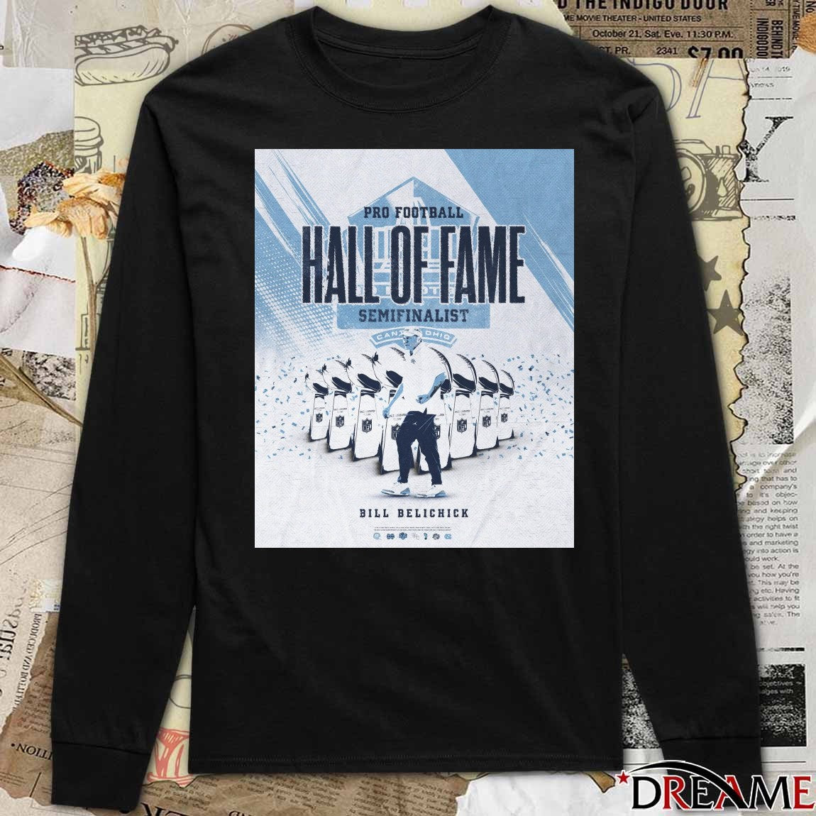 Carolina Football Bill Belichick Pro Football Hall of Fame Class of 2026 Semifinalist Poster t-shirt