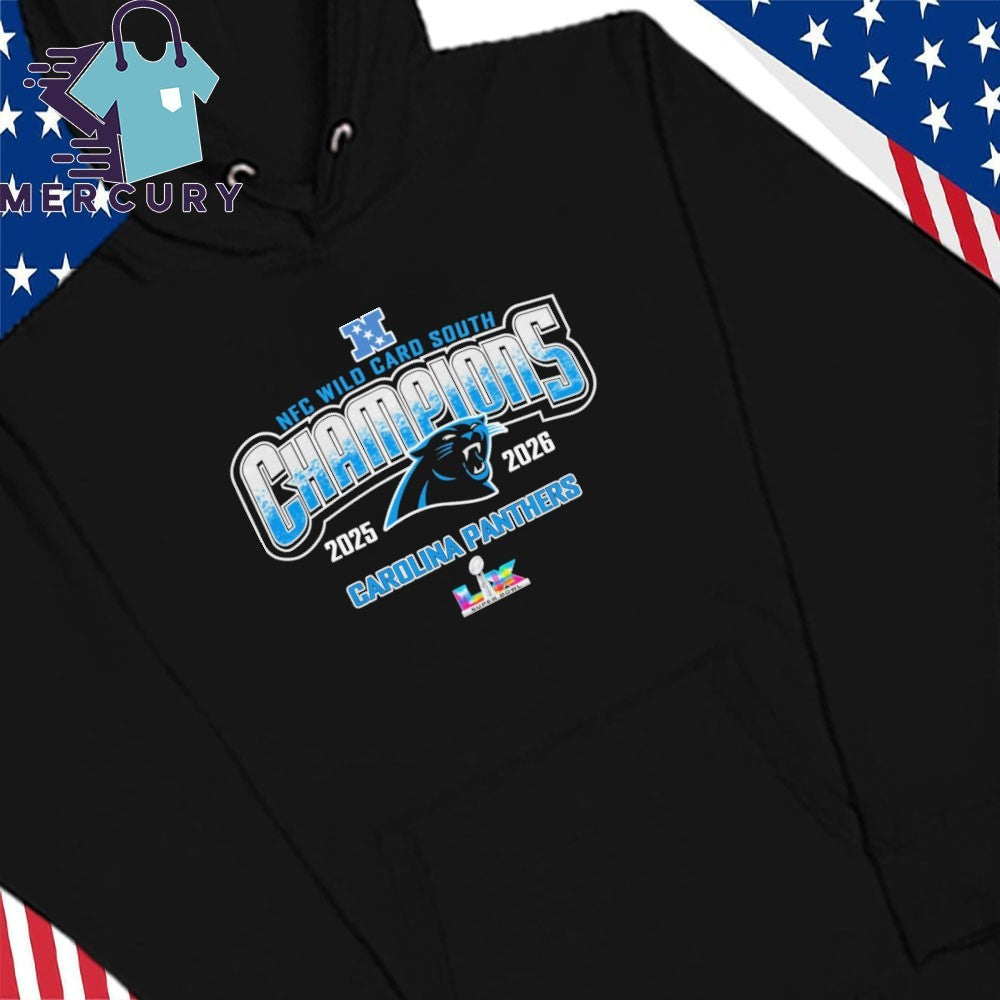 Carolina Panthers 2025-26 NFC Wild Card Round Champions Shirt