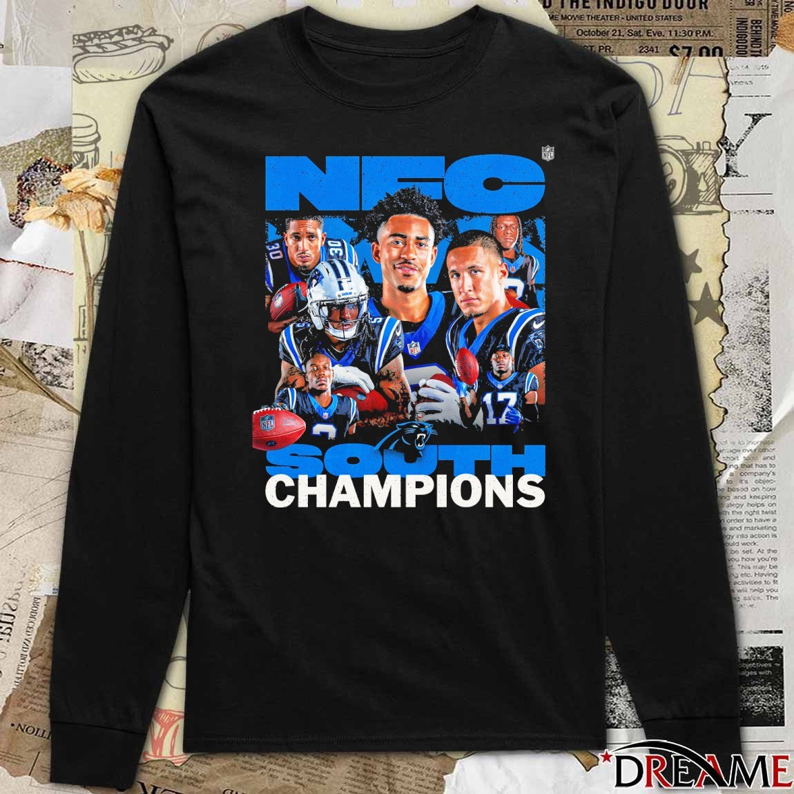 Carolina Panthers 2025 NFC South Champions For The Celly t-shirt