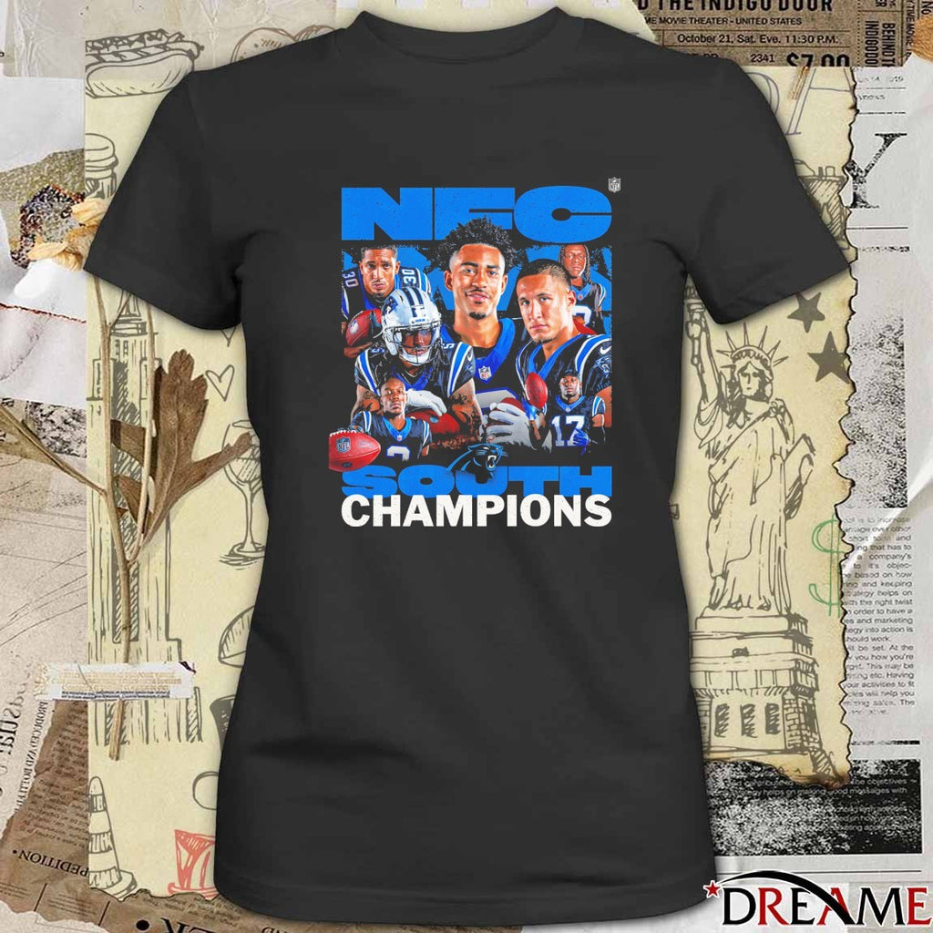 Carolina Panthers 2025 NFC South Champions For The Celly t-shirt