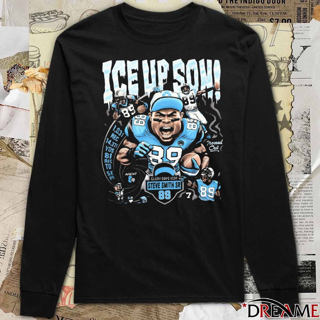 Carolina Panthers Glory Days Icon Steve Smith Sr Ice Up Son Caricature 2025 t-shirt