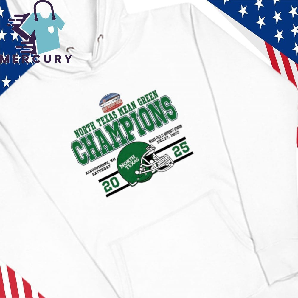 Celebrate Champions North Texas Mean Green Football Named To Champions 2025 Isleta New Mexico Bowl Shirt