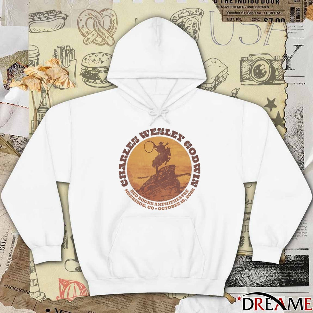 Charles Wesley Godwin October 15 2025 Red Rocks In Morrison CO t-shirt
