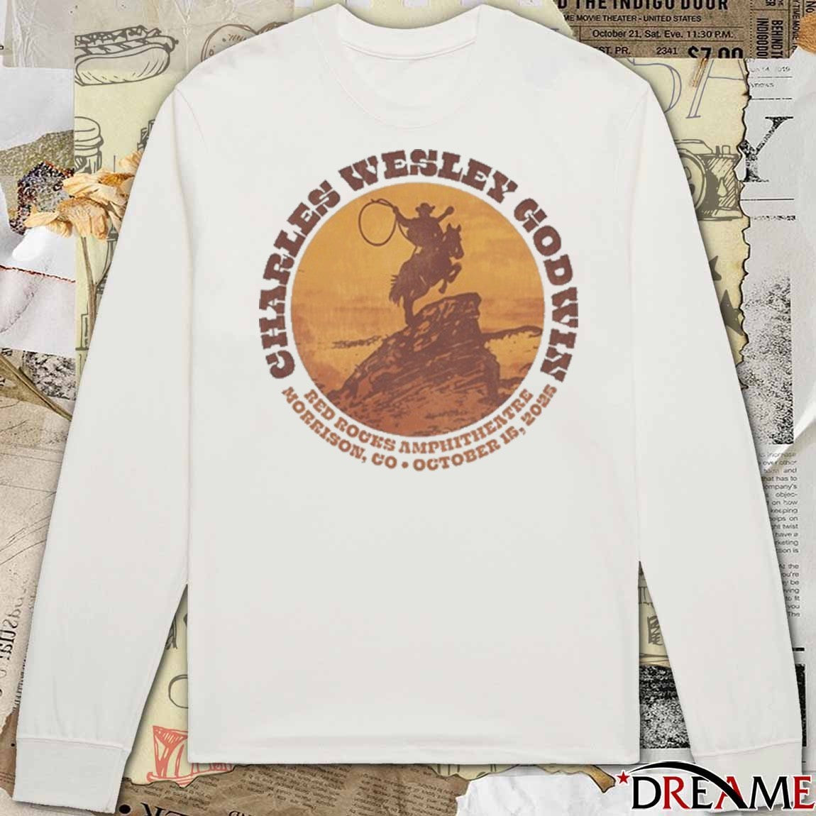 Charles Wesley Godwin October 15 2025 Red Rocks In Morrison CO t-shirt