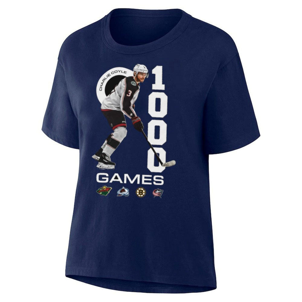 Charlie Coyle 1000 NHL Games Shirt