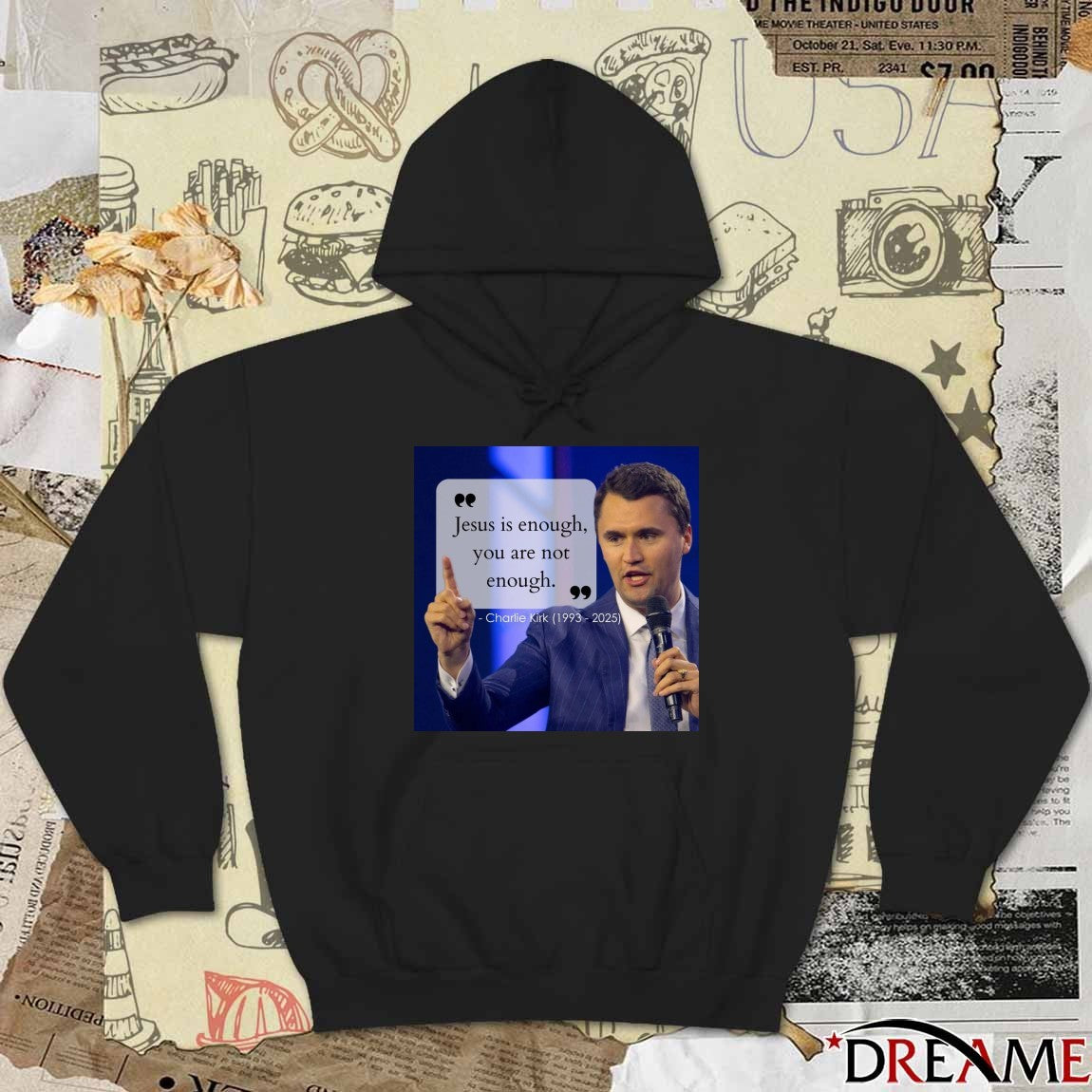 Charlie Kirk Jesus Is Enough, You Are Not Enough 1993 – 2025 Poster t-shirt