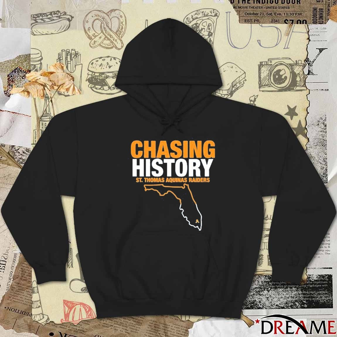 Chasing History St. Thomas Aquinas Raiders You Go We Go t-shirt