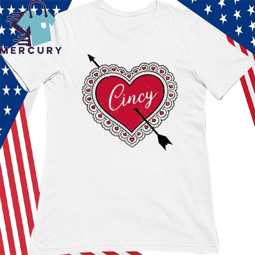 Cincy Valentine Arrow Shirt