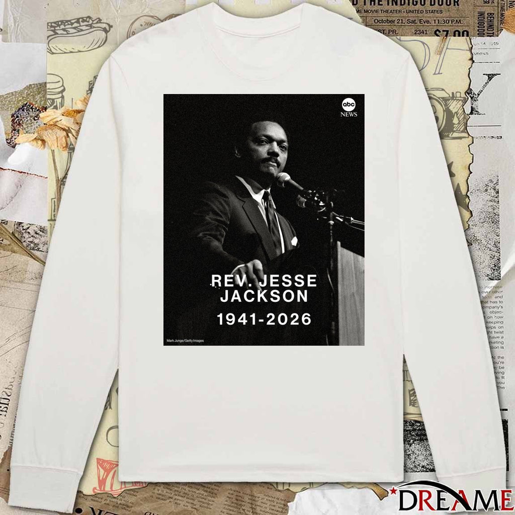 Civil rights icon and two-time presidential candidate Rev. Jesse Jackson 1941-2026 t-shirt