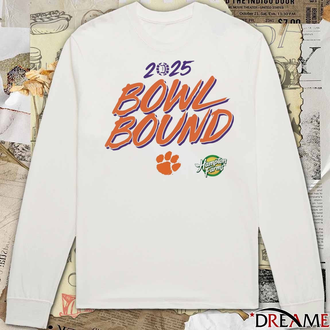 Clemson Tigers Football NCAA 2025 Bowl Bound Hampton Farms t-shirt