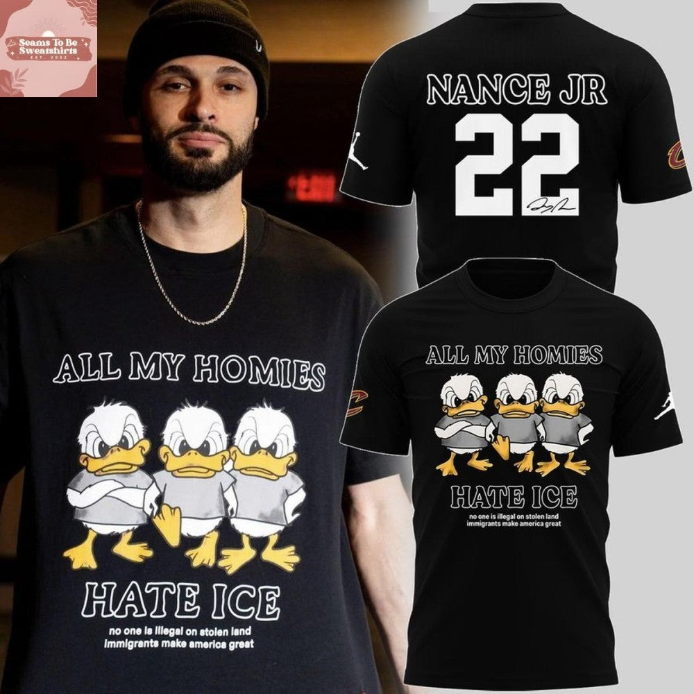Cleveland Cavaliers Larry Nance Jr 2026 All My Homies Hate Ice Shirt