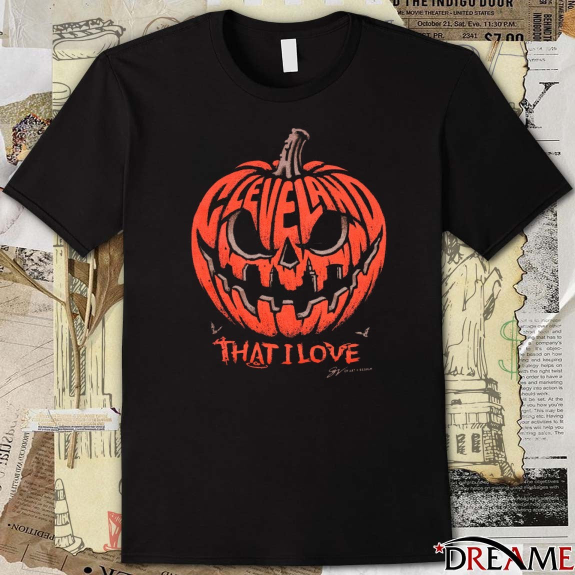 Cleveland That I Love Pumpkin Halloween 2025 Fanart t-shirt