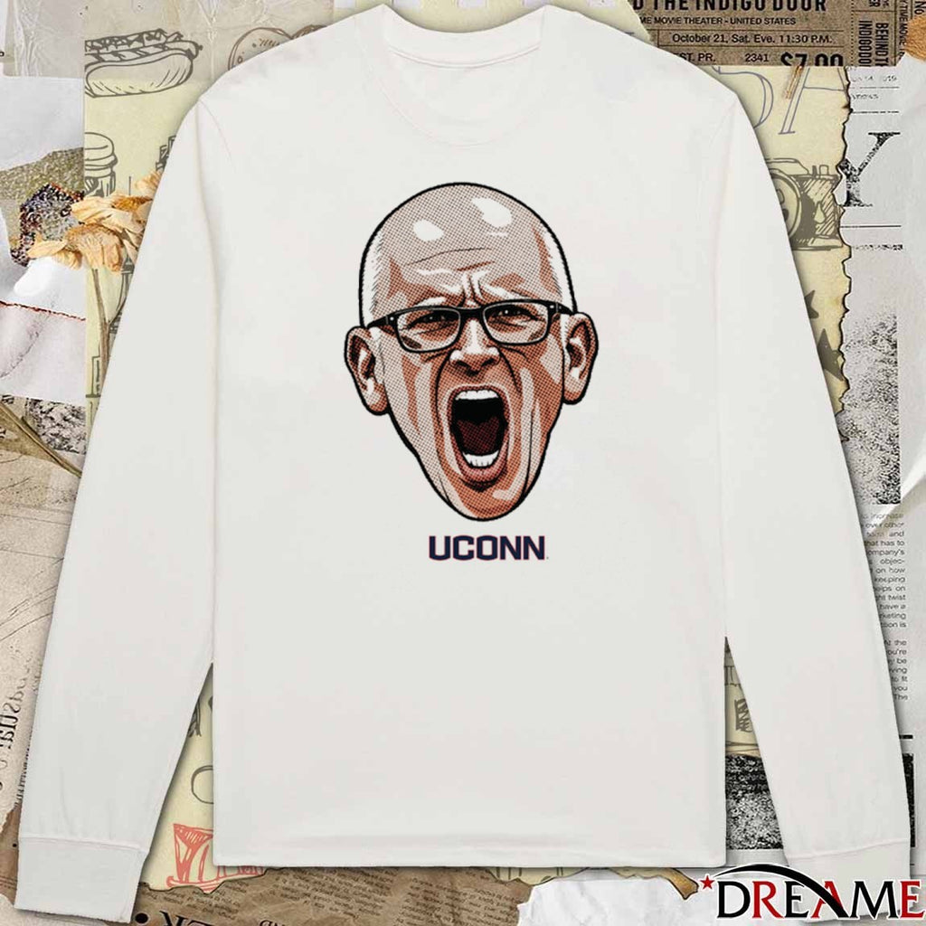 Coach Dan Hurley Big Head Uconn Huskies Basketball Collection t-shirt