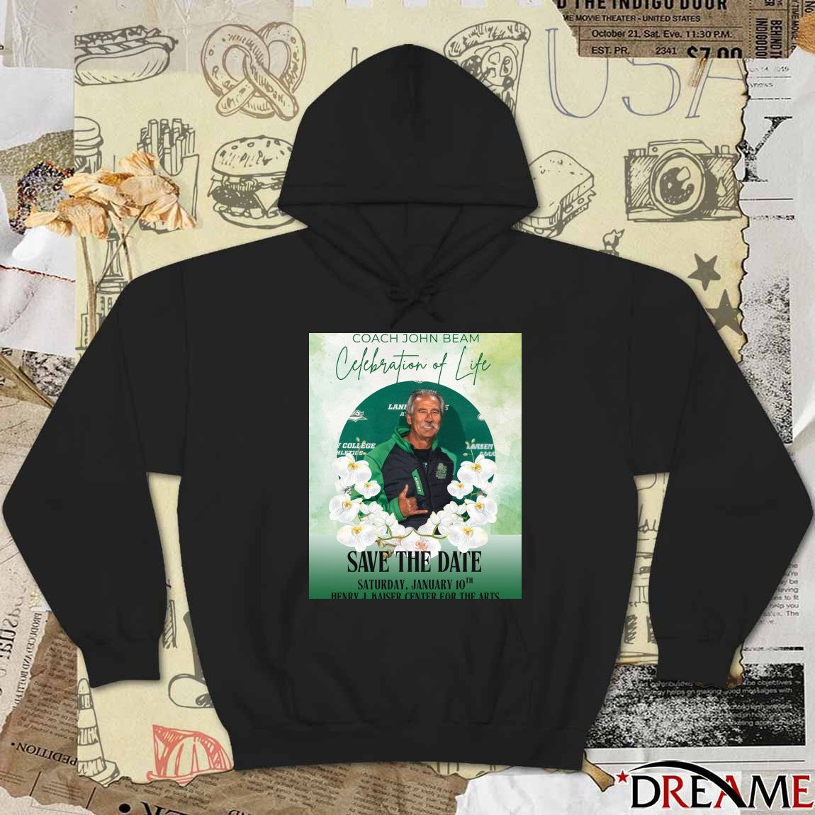 Coach John Beam Celebration Of Life Save The Date January 10th 2026 Henry J. Kaiser Center for the Arts Poster t-shirt
