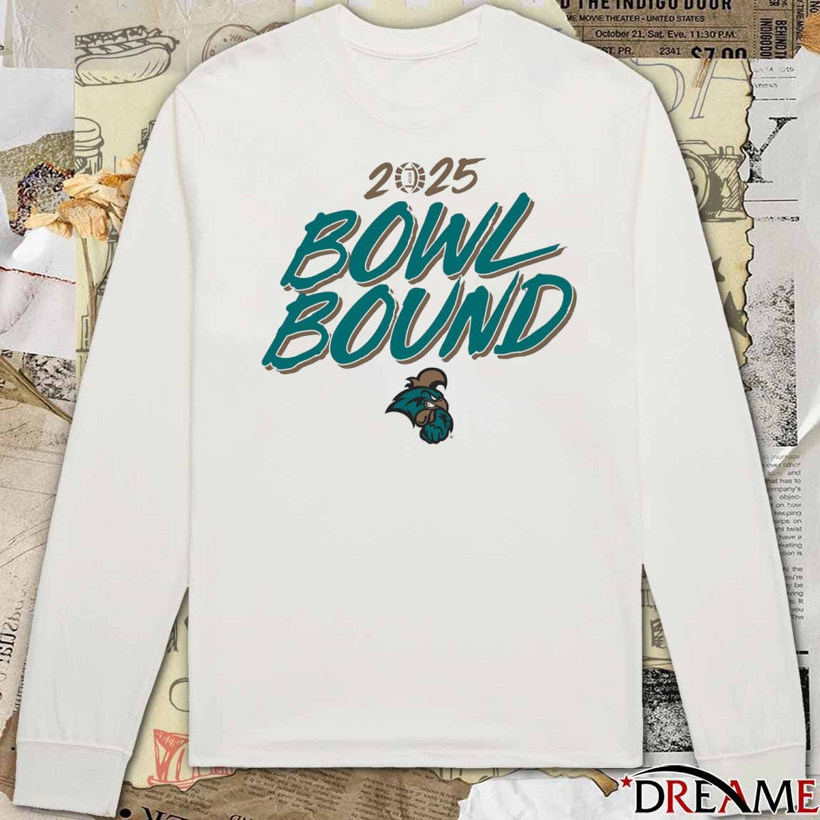 Coastal Carolina Chanticleers Football NCAA 2025 Bowl Bound t-shirt