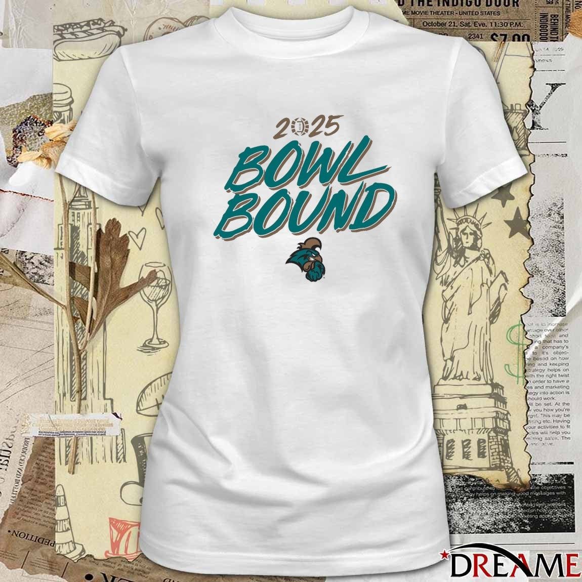 Coastal Carolina Chanticleers Football NCAA 2025 Bowl Bound t-shirt
