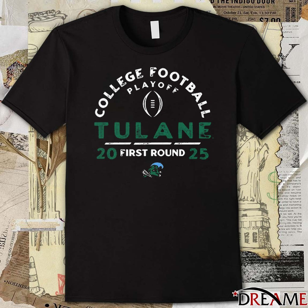 College Football Playoff 2025 First Round Tulane Green Wave t-shirt