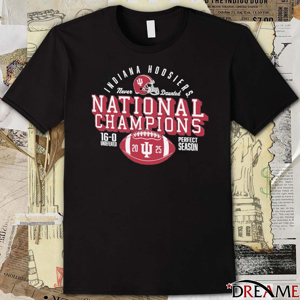 College Football Playoff 2026 Indiana National Champions Perfect Season 16-0 Undefeated t-shirt