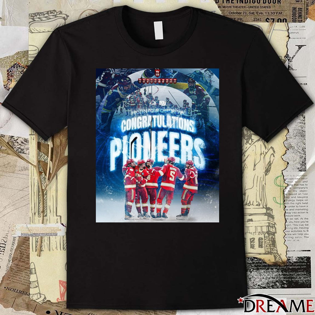 Colorado Avalanche Congrats Pioneers Frozen Four Champions 2026 Poster t-shirt