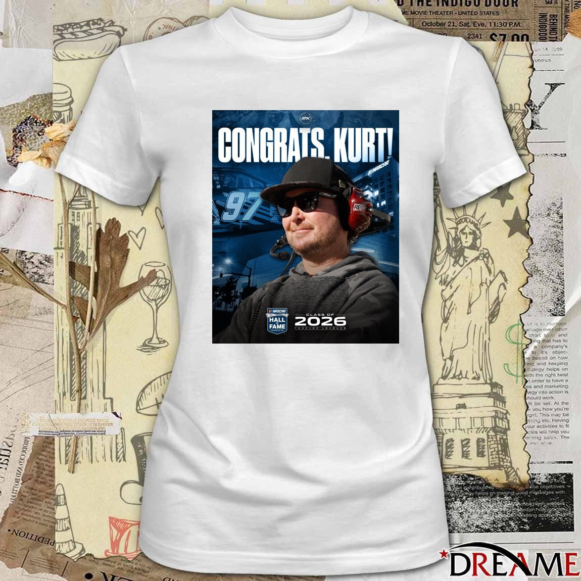 Congrats Kurt NASCAR Hall Of Fame Class Of 2026 Forever Legends Poster t-shirt