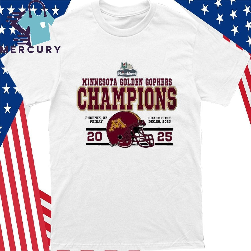 Congrats Minnesota Golden Gophers Football Named To Champions 2025 Rate Bowl Shirt