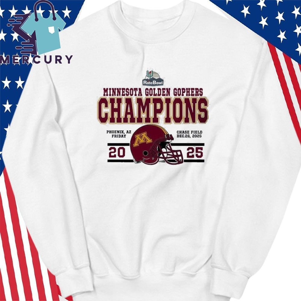 Congrats Minnesota Golden Gophers Football Named To Champions 2025 Rate Bowl Shirt