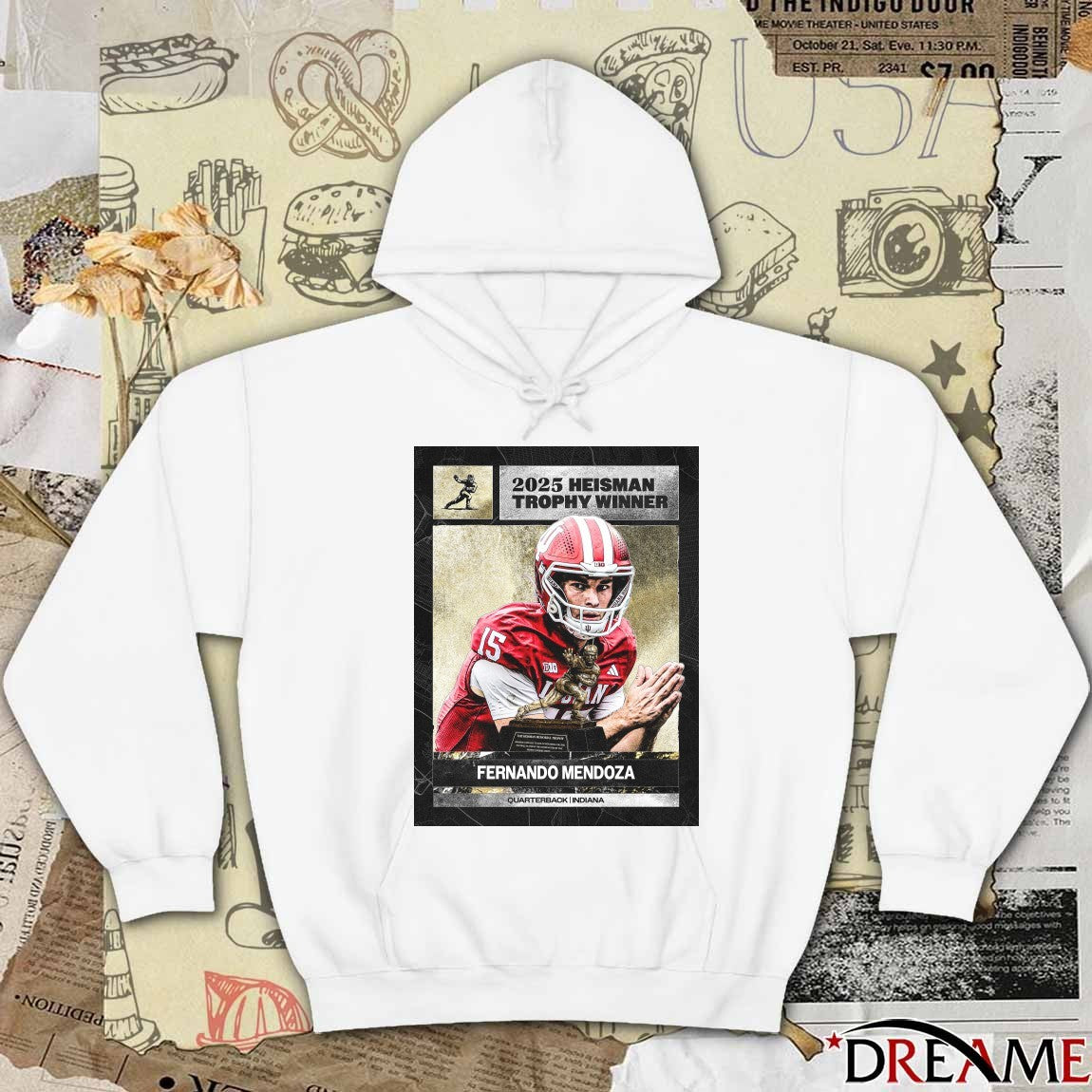 Congratulations Fernando Mendoza 2025 Heisman Trophy Winner Quarterback Indiana Poster t-shirt