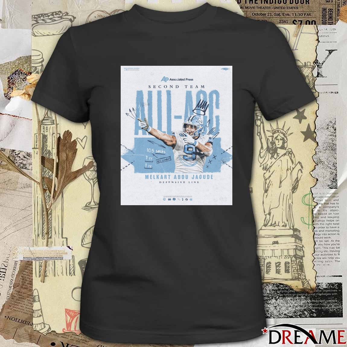 Congratulations Melkart Abou Jaoude Carolina Football Second Team All-ACC Poster t-shirt