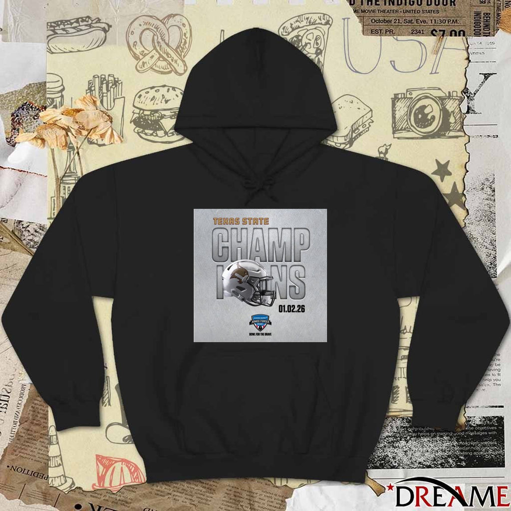 Congratulations Texas State Bobcats Lockheed Martin Armed Forces Bowl Champions 01.02.26 Poster t-shirt