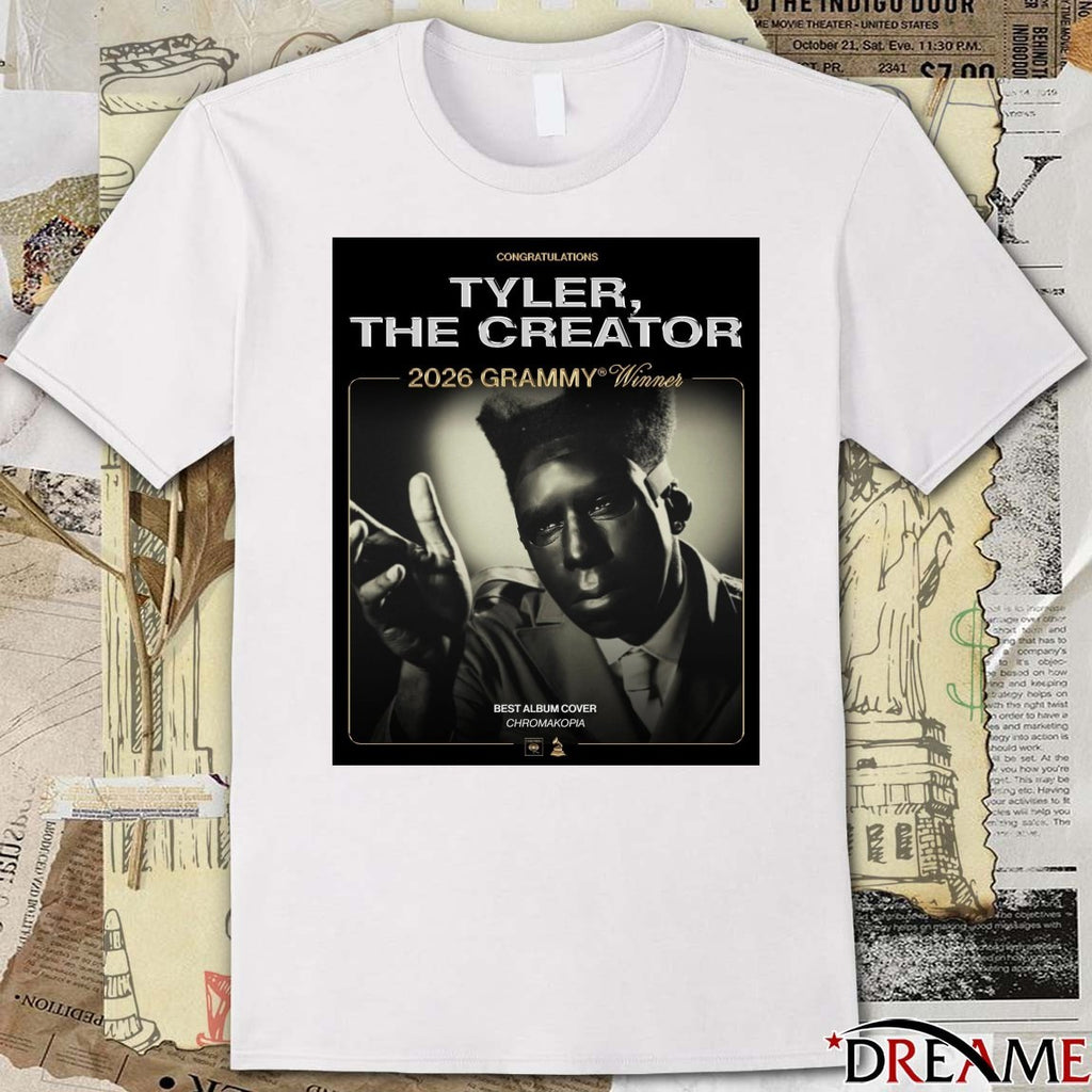 Congratulations Tyler The Creator 2026 Grammy Winner Best Album Cover Chromakopia Poster t-shirt