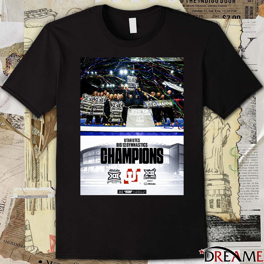 Congratulations Utah Gymnastics 2026 Big 12 Gymnastics Champions Poster t-shirt