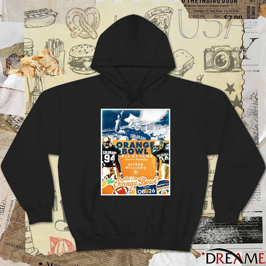 Congratulations to Alfred Williams, Orange Bowl Hall of Fame inductee 2025 Poster t-shirt
