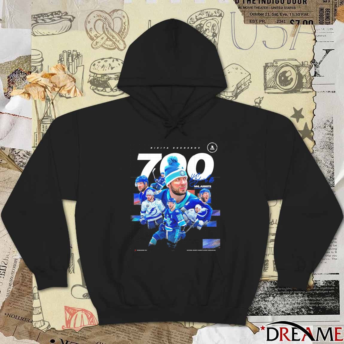 Congratulations to Nikita Kucherov Tampa Bay Lightning 700 NHL Assists Signature t-shirt