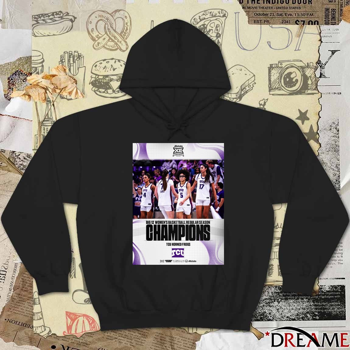 Congratulations to TCU Big 12 Women’s Basketball Regular Season Champions Poster t-shirt