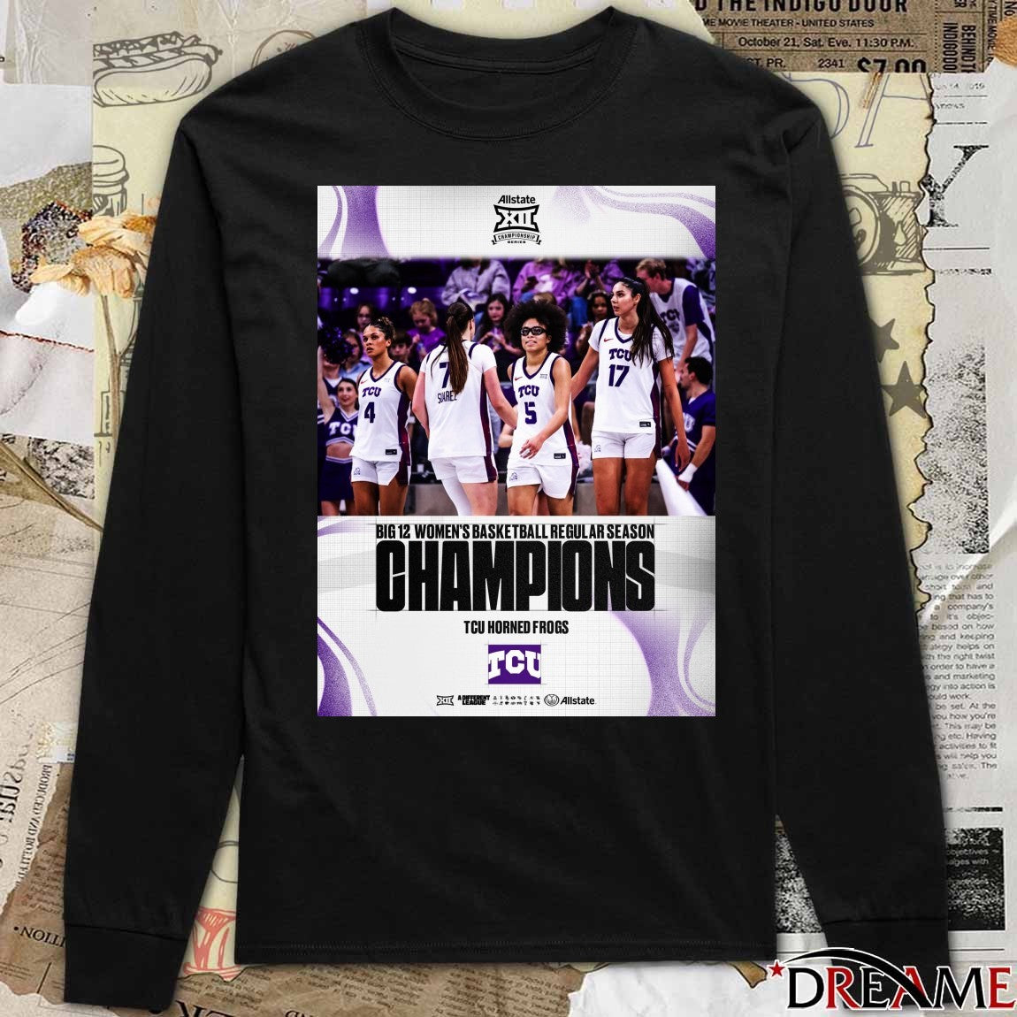 Congratulations to TCU Big 12 Women’s Basketball Regular Season Champions Poster t-shirt