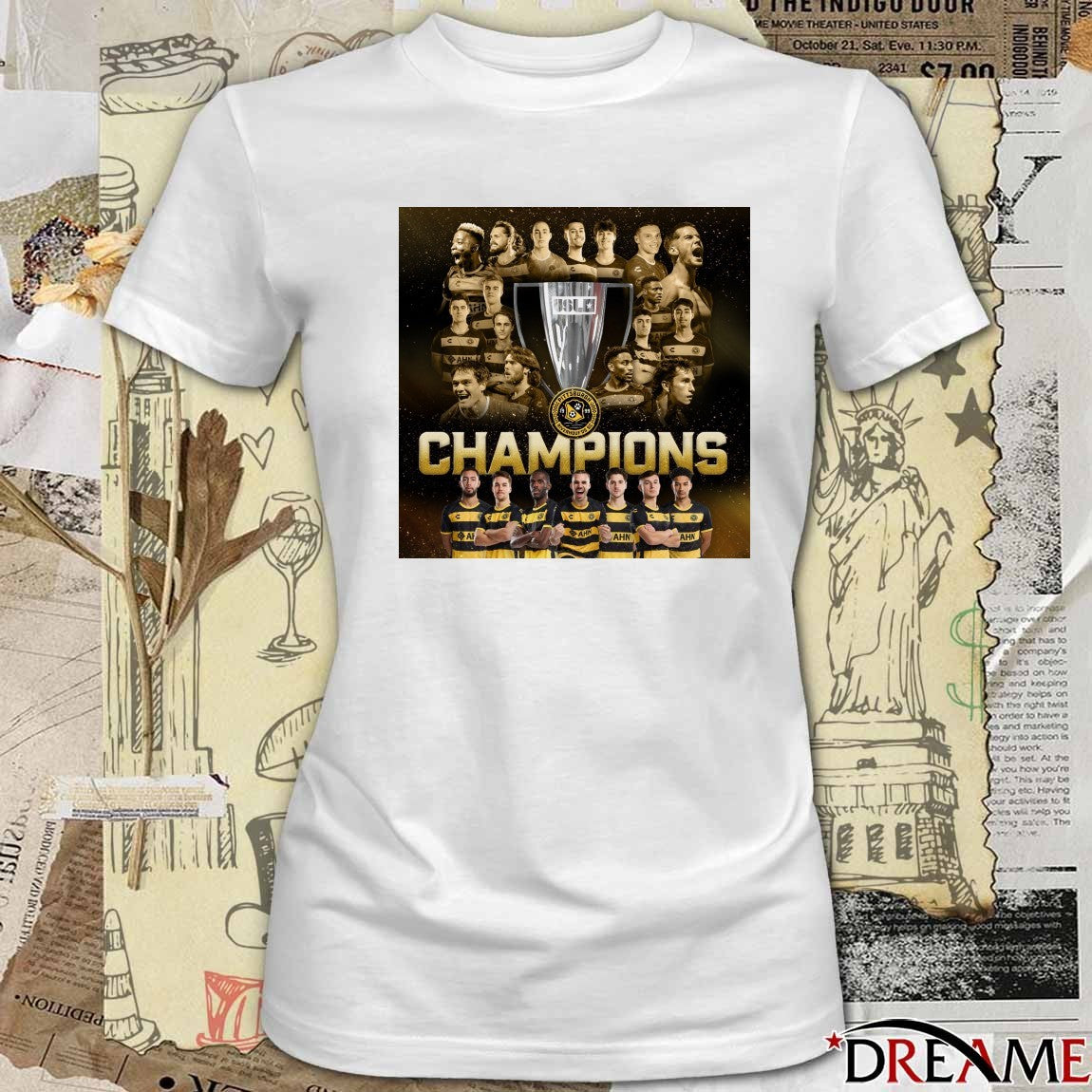 Congratulations to the Pittsburgh Riverhounds on winning the 2025 USL Championship Poster t-shirt