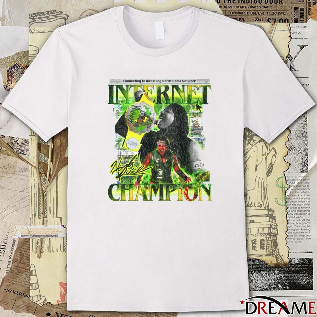 Connecting To Wrestling Nerds Radio Network Internet Champion Signature t-shirt