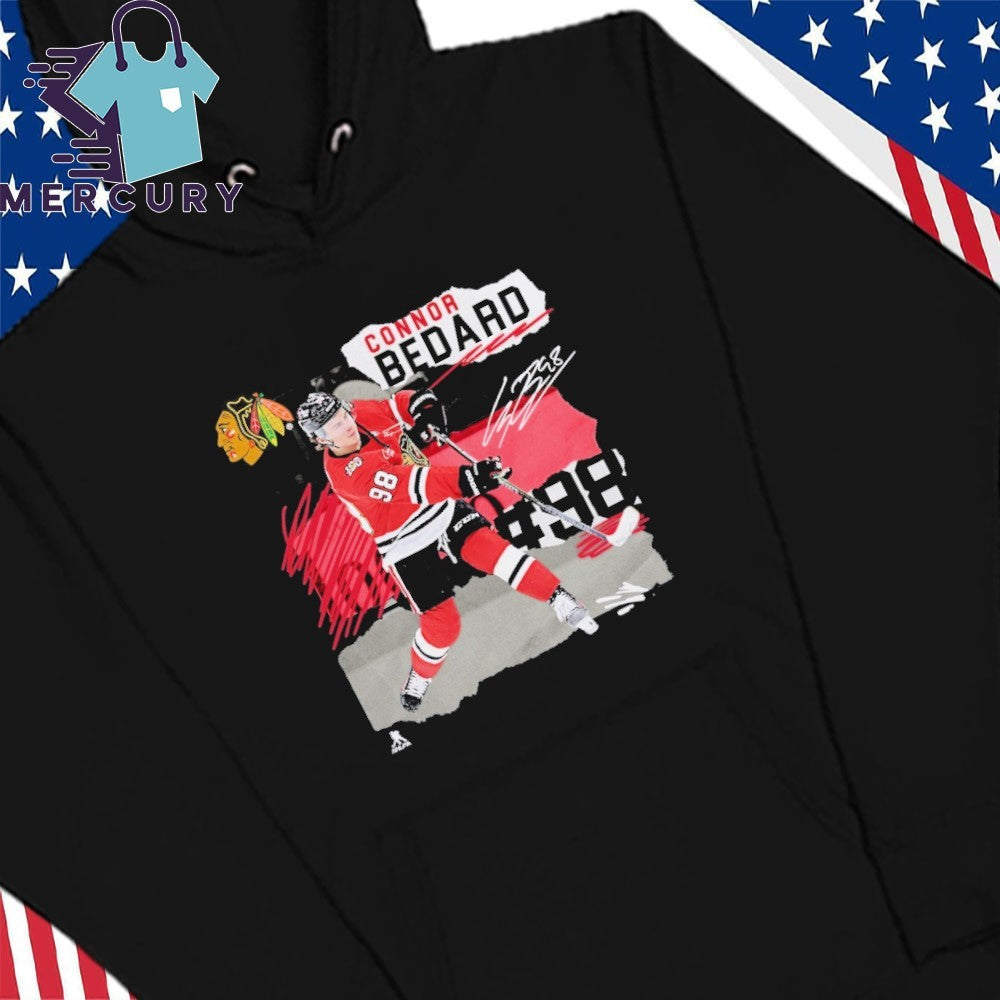 Connor Bedard Chicago Blackhawks Fresh Ice Shirt