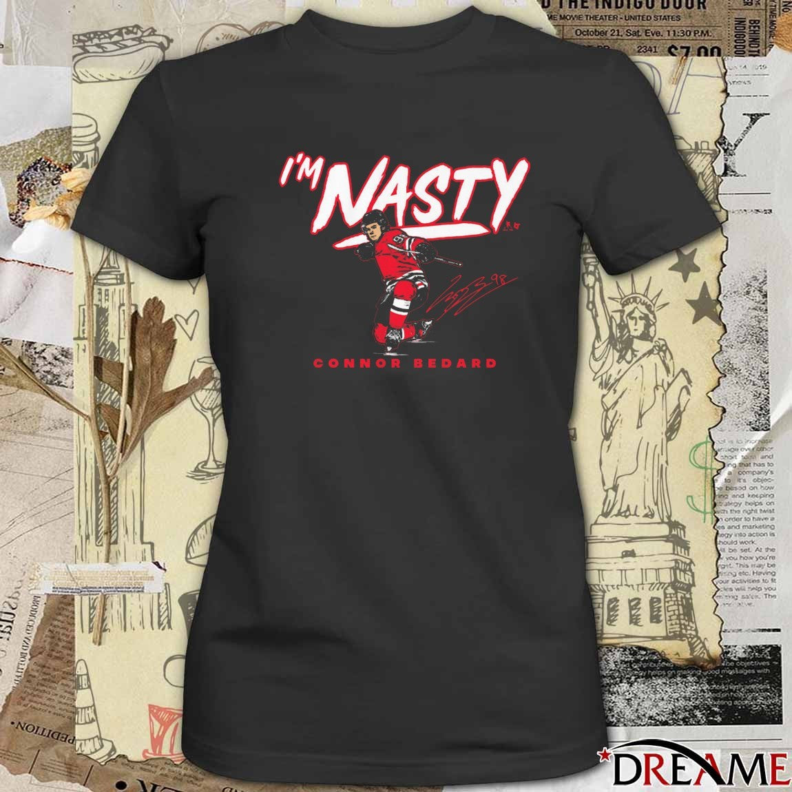 Connor Bedard I’m Nasty Chicago Blackhawks Signature t-shirt