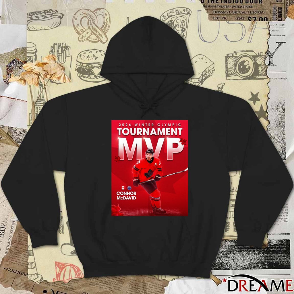 Connor McDavid 2026 Winter Olympic Tournament MVP Milano Cortina 2026 Poster t-shirt