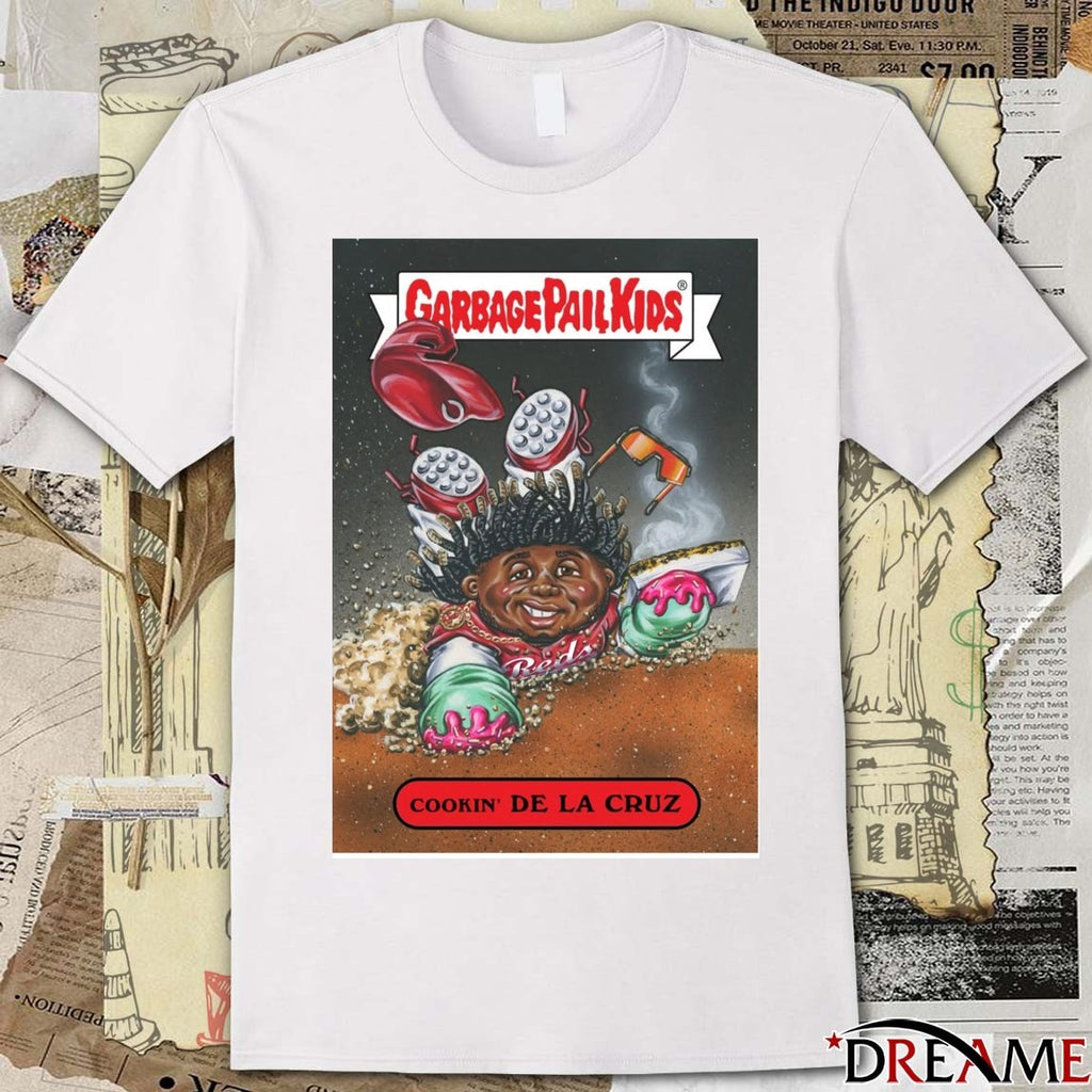 Cookin’ Elly De La Cruz Garbage Pail Kids Cincinnati Reds MLB card t-shirt